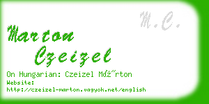 marton czeizel business card